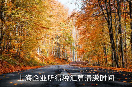 上海企業(yè)匯算清繳到什么時候，公司年度匯算清繳申報所得稅幾月結(jié)束