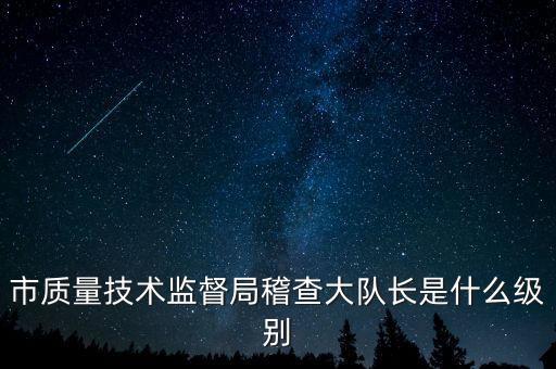 顯稽查局長是什么級別，市質(zhì)量技術(shù)監(jiān)督局稽查大隊長是什么級別