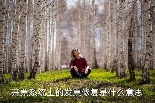 發(fā)票修復是什么意思，開票系統(tǒng)上的發(fā)票修復是什么意思