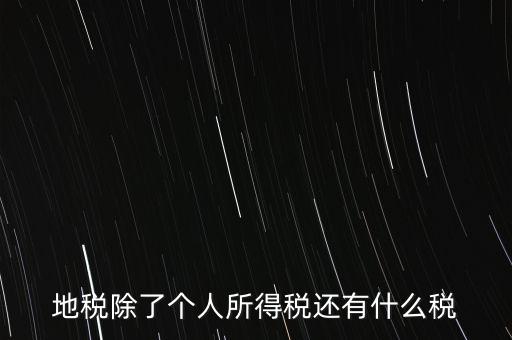 地稅都有什么稅，地稅交什么稅