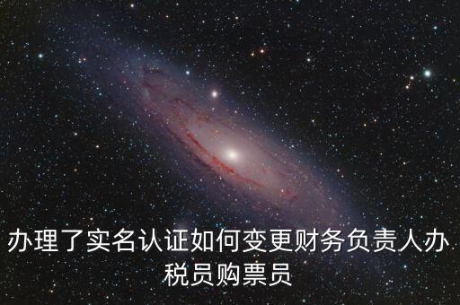 辦稅員在什么網(wǎng)上變更，辦理了實名認(rèn)證如何變更財務(wù)負(fù)責(zé)人辦稅員購票員