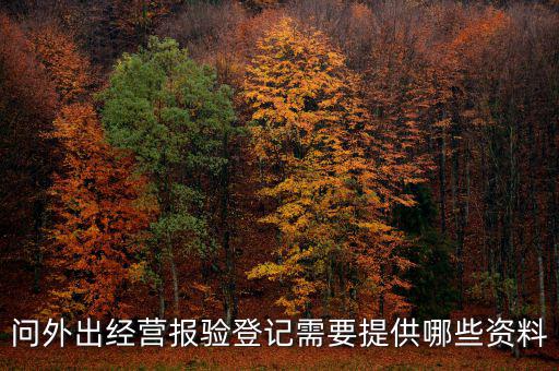 外管證報驗都需要什么資料，辦外管證需要哪些資料