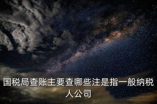 一般納稅人國稅都查什么呀，申請一般納稅人稅務(wù)局要過來看看都看什么