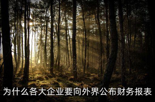 為什么要報(bào)送財(cái)務(wù)報(bào)表，為什么要編財(cái)務(wù)報(bào)表