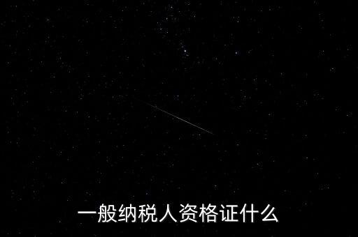 納稅人資格證是什么，一般納稅人的認(rèn)定資格是什么