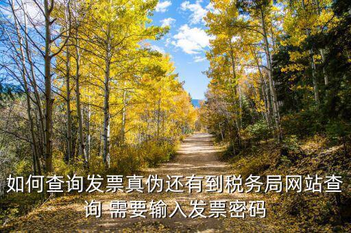 如何查詢發(fā)票真?zhèn)芜€有到稅務局網站查詢 需要輸入發(fā)票密碼