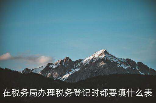 去稅務(wù)局登記需要什么資料，辦理稅務(wù)登記證都需要提供什么資料