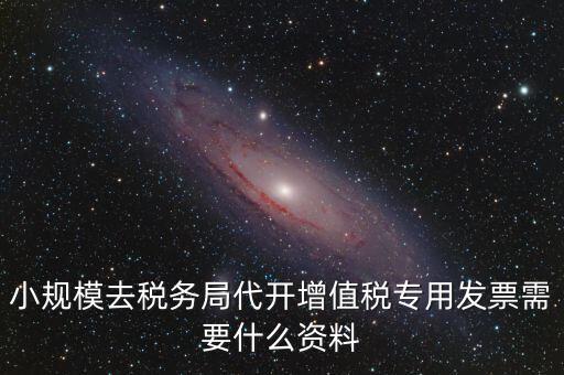 小規(guī)模去稅務(wù)局代開(kāi)增值稅專(zhuān)用發(fā)票需要什么資料