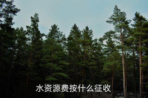 水資源稅實行什么征收，水資源費按什么征收