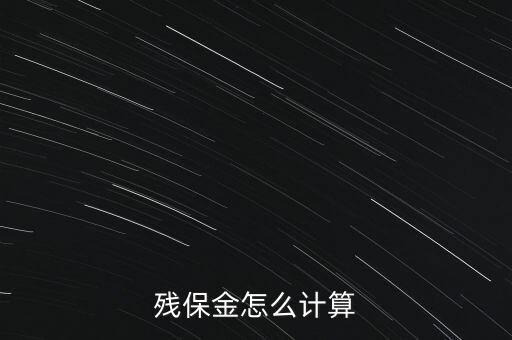 殘保金是什么意思，公司就一個人工資是800元月請問交多少殘保金