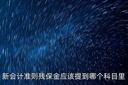 政府殘保金入什么科目，行政單位繳納殘疾人就業(yè)保障金具體列什么科目