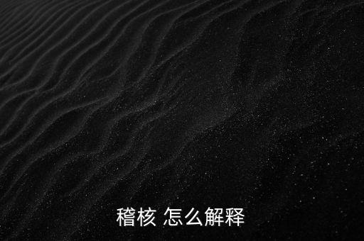 發(fā)票稽核補稅什么意思，稽核 怎么解釋