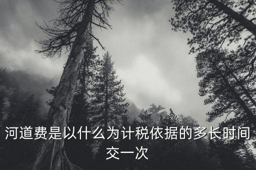 河道費(fèi)是以什么為計(jì)稅依據(jù)的多長時(shí)間交一次