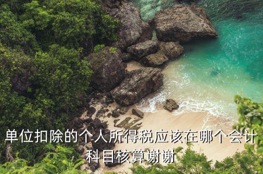 一般稅費(fèi)放在什么部門核算，繳納個(gè)人所得稅在什么部門經(jīng)濟(jì)科目核算