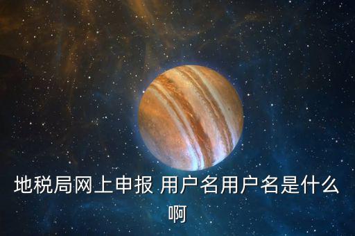 地稅登陸用戶名是什么，地稅局網(wǎng)上申報(bào) 用戶名用戶名是什么啊