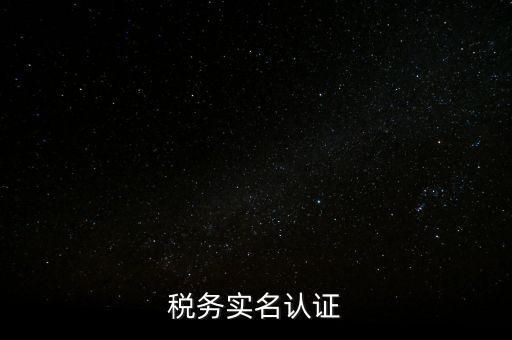 稅務實名認證
