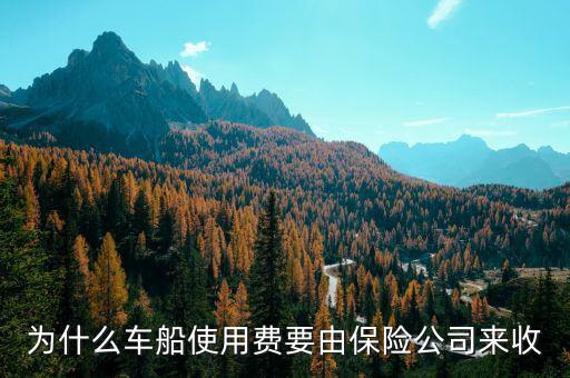 保險公司為什么代收車船費(fèi)，為什么車船使用費(fèi)要由保險公司來收