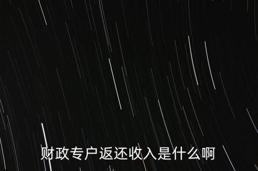 什么是財政返還，什么是事業(yè)單位的財政返還額度