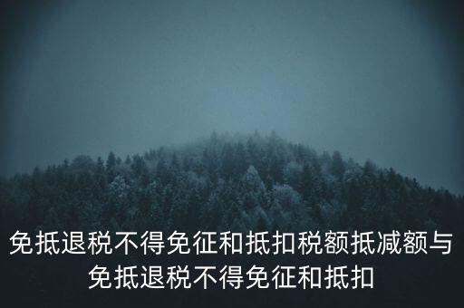 免抵退稅額抵減額是什么意思，當(dāng)期免抵退稅不得免征和抵扣稅額的抵減額是什么意思