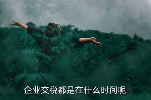 企業(yè)增值稅什么時候繳納，關于稅收的問題公司都是什么時候去交稅
