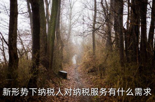 納稅服務(wù)的要求是什么，新形勢(shì)下納稅人對(duì)納稅服務(wù)有什么需求