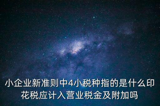 地稅小稅種什么意思，小規(guī)模納稅人地稅一般報(bào)什么稅種