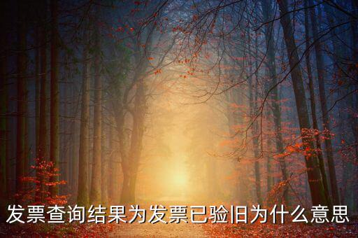發(fā)票查詢驗(yàn)舊日期是什么意思，發(fā)票查詢結(jié)果為發(fā)票已驗(yàn)舊為什么意思