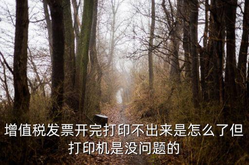 為什么打印發(fā)票打不出來，增值稅發(fā)票開完打印不出來是怎么了但打印機是沒問題的