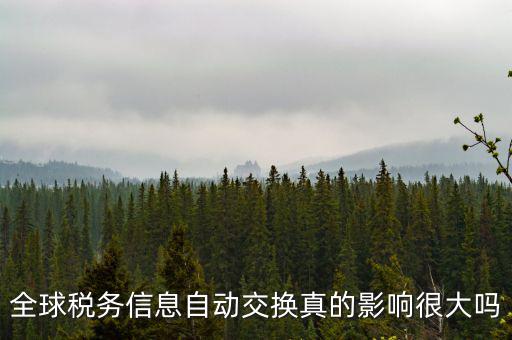 什么是稅務(wù)信息交換，全球稅務(wù)信息自動(dòng)交換真的影響很大嗎