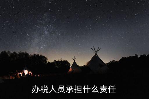 稅務(wù)負(fù)責(zé)人有什么責(zé)任，這樣的稅務(wù)辦事人員有責(zé)任嗎