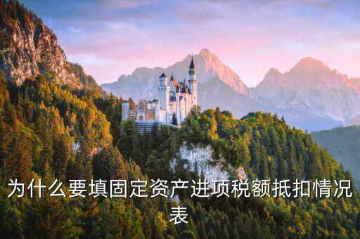 申報(bào)表固定資產(chǎn)進(jìn)項(xiàng)稅有什么作用，國稅報(bào)表中固定資產(chǎn)進(jìn)項(xiàng)稅報(bào)表