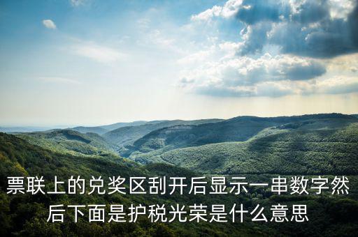 護(hù)稅光榮什么意思，為什么我的發(fā)票總是護(hù)稅光榮