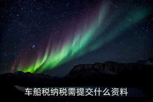 申報(bào)車船稅需要什么資料，去稅務(wù)局繳納車船使用稅需提交什么資料謝謝