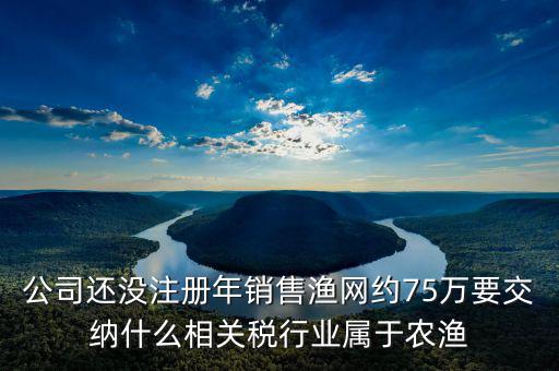 公司還沒(méi)注冊(cè)年銷售漁網(wǎng)約75萬(wàn)要交納什么相關(guān)稅行業(yè)屬于農(nóng)漁