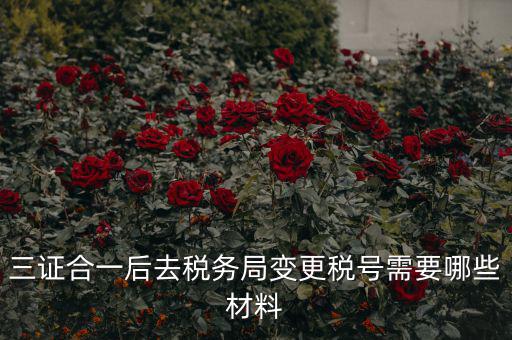 稅號變更需要什么合同，三證合一后去稅務(wù)局變更稅號需要哪些材料