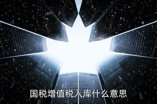 國(guó)稅官網(wǎng)的稅庫銀是什么意思，國(guó)稅增值稅入庫什么意思