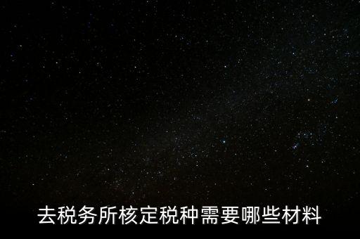 國(guó)稅稅種核定都帶什么，剛拿到營(yíng)業(yè)執(zhí)照下一步去稅務(wù)局核定稅種需要帶哪些資料