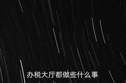 地稅大廳都干什么，辦稅大廳都做些什么事