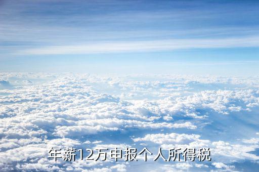 12萬申報有什么好處，12萬報稅的意義