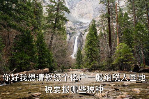 一般納稅人地稅交什么稅，地稅應交哪些稅