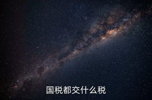 國稅是什么稅，國稅包括哪些