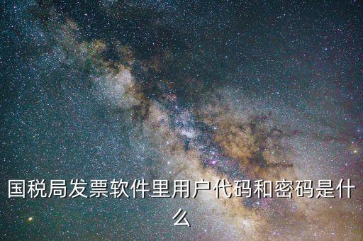 發(fā)票認證平臺登錄密碼是什么情況，國稅局發(fā)票軟件里用戶代碼和密碼是什么
