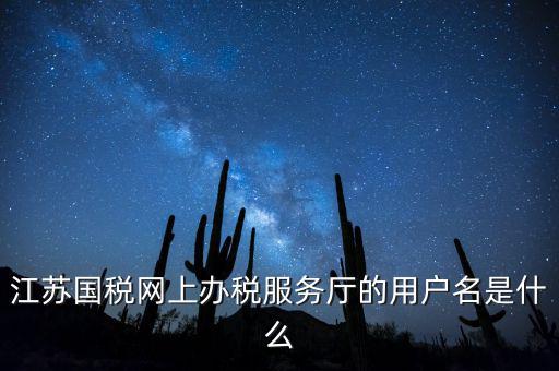 江蘇國(guó)稅用戶名密碼是什么，江蘇國(guó)稅網(wǎng)上辦稅服務(wù)廳的用戶名是什么