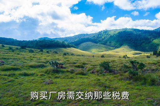 公司買廠房要交什么稅，購(gòu)買廠房需交納那些稅費(fèi)