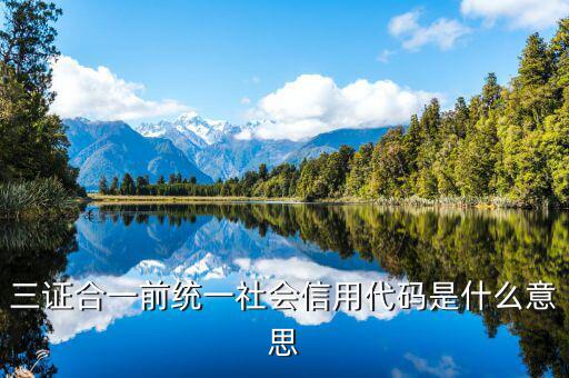 社會(huì)統(tǒng)一信用代碼是什么，深圳碼統(tǒng)一社會(huì)信用代碼是什么