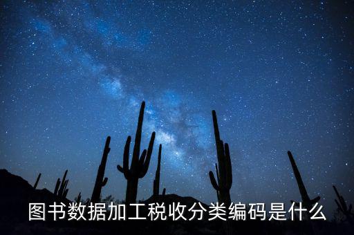 圖書(shū)數(shù)據(jù)加工稅收分類(lèi)編碼是什么