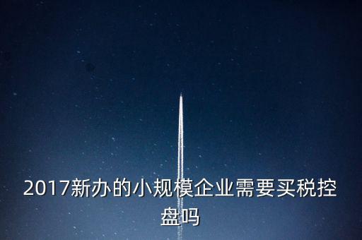 什么公司要稅控盤(pán)，2017新辦的小規(guī)模企業(yè)需要買稅控盤(pán)嗎