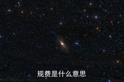 地稅規(guī)費科是什么意思，規(guī)費是什么意思