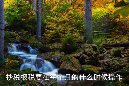 稅控盤(pán)什么時(shí)候抄報(bào)，抄稅報(bào)稅要在每個(gè)月的什么時(shí)候操作
