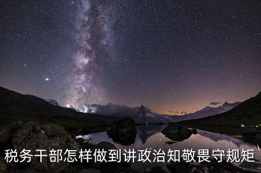 稅務干部怎樣做到講政治知敬畏守規(guī)矩